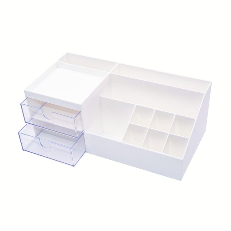 Granvela Multi-Functional Desk Organizer | Bedside Storage Box with Drawers for Home, Office, and School | Makeup Display and Storage Box- Size: Small (9.5 x 4.7 x 3.5 inches) - Image 2